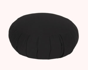 schwarz aus Baumwolle 30cm Durchmes Zen Kissen Meditationskissen 14cm hoch